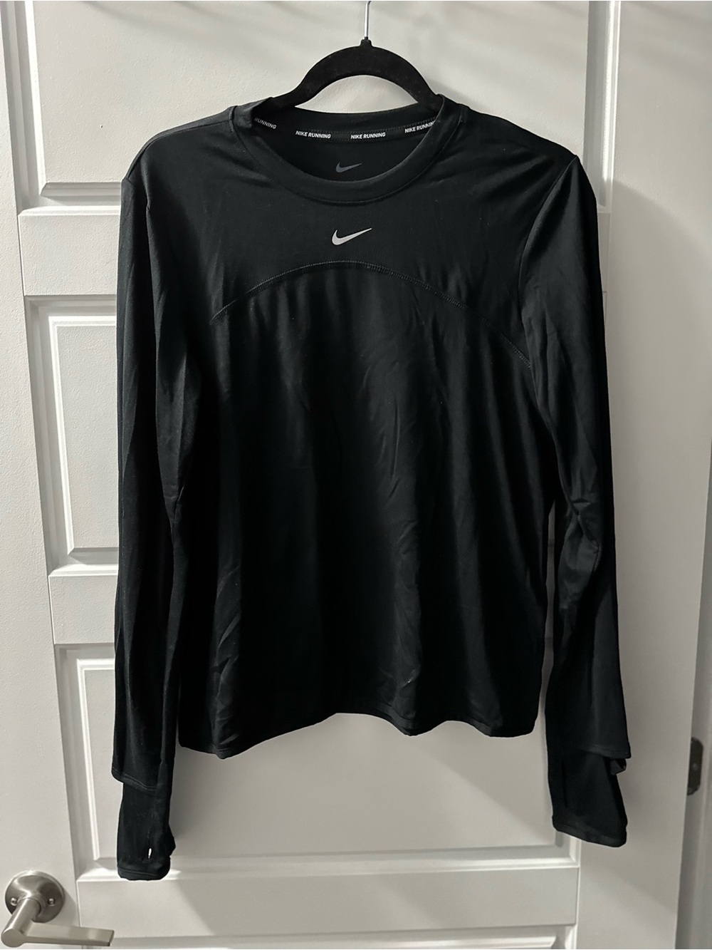 Nike Black Long Sleeve Dri-FIT Crew Top